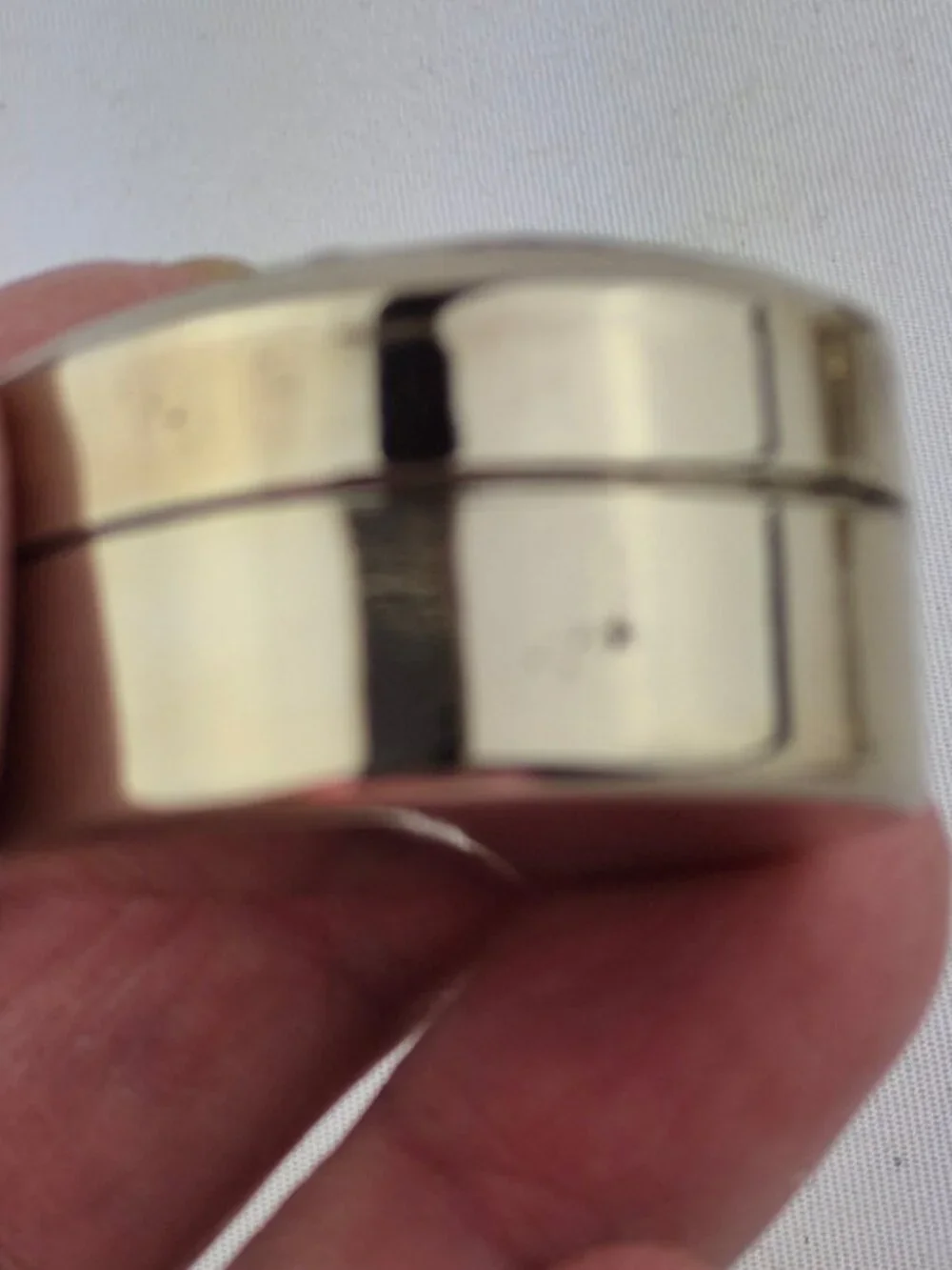 Vintage Brass Thailand Pill Box vintage silver